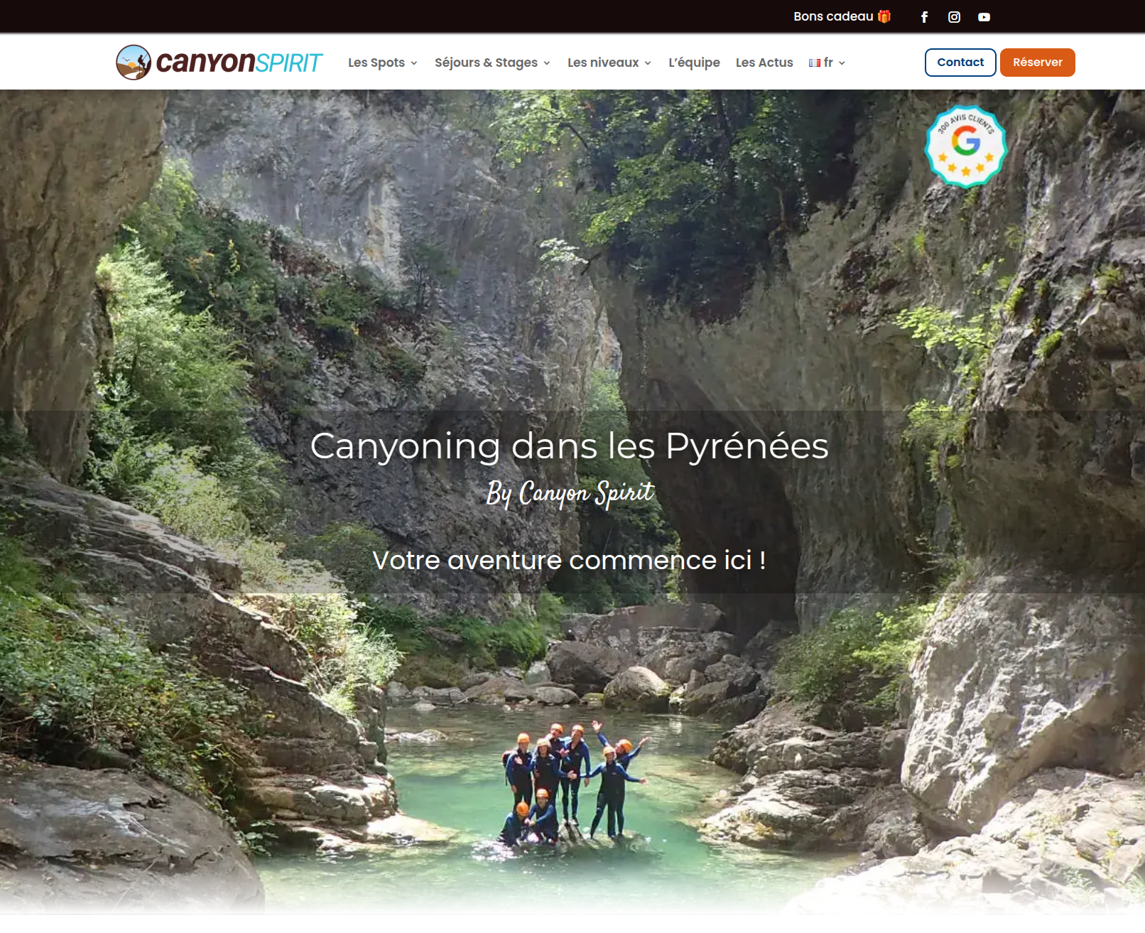 Canyon Spirit - site desktop