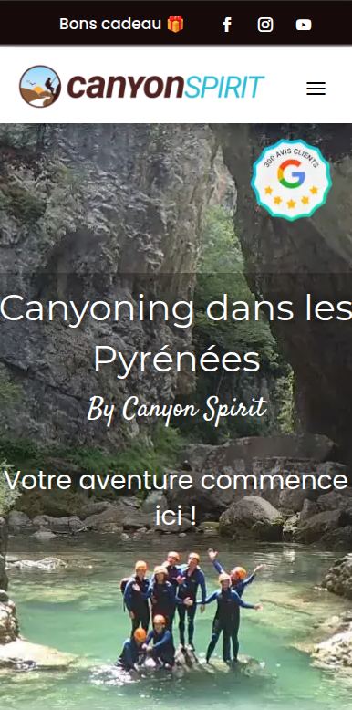 Canyon Spirit - site mobile