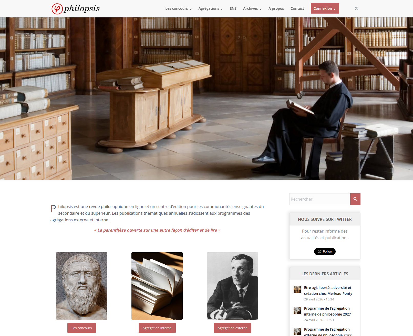 Philopsis - site desktop